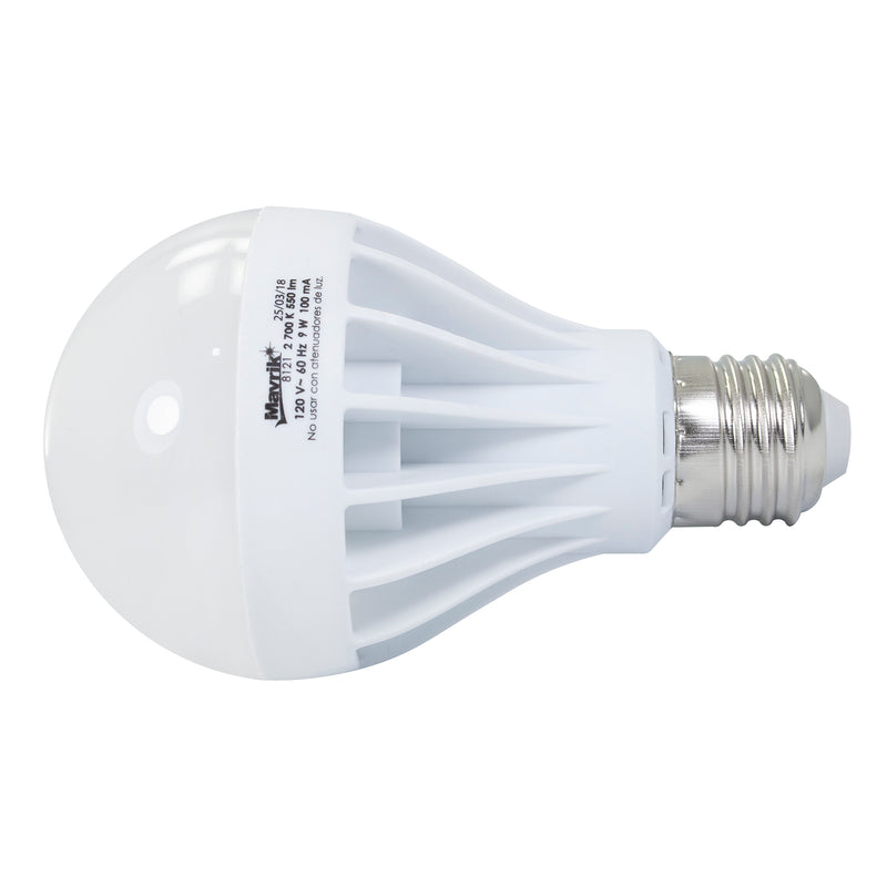 Foco Adir bulbo eco 9w blanco cálido