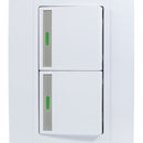 Placa Adir Capri armada con 2 apagadores sencillos - La nueva eléctrica