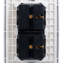 Placa Adir Capri armada con 2 apagadores sencillos - La nueva eléctrica