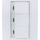 Placa Adir Capri armada con 3 apagadores sencillos - La nueva eléctrica