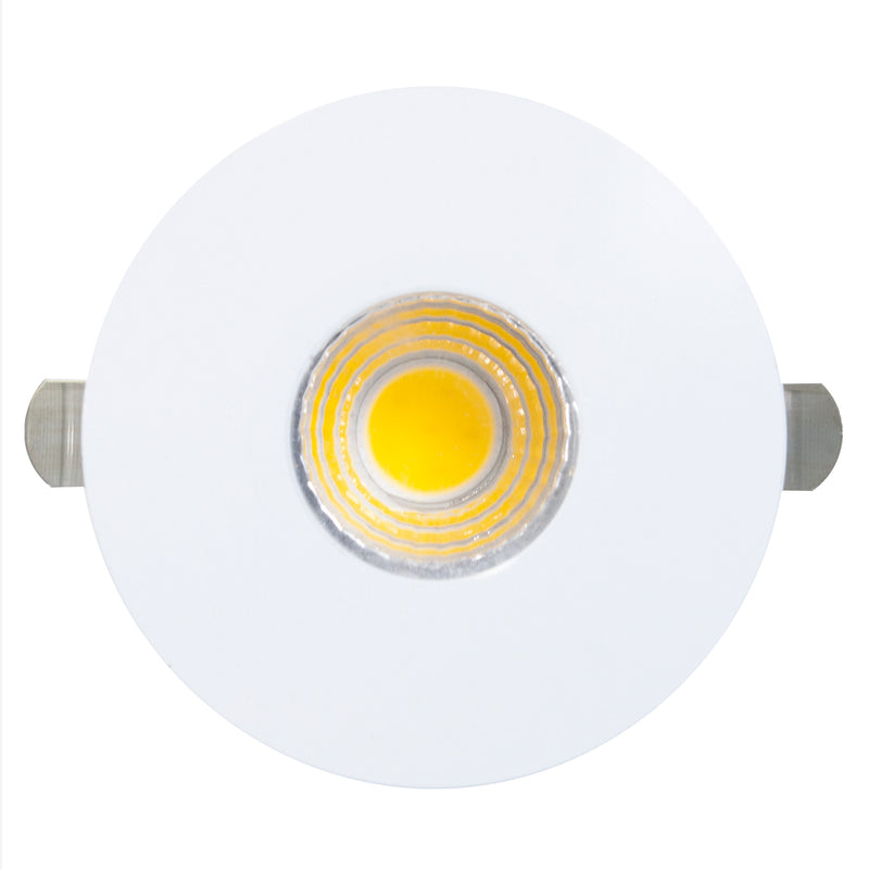 Miniempotrado Adir led circular blanco 3 watts cálido