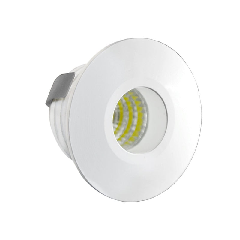 Miniempotrado Adir led circular blanco 3 watts cálido