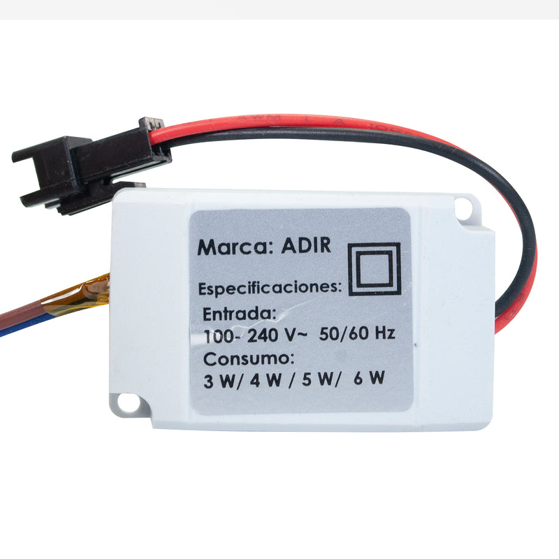 Miniempotrado Adir led circular blanco 3 watts cálido