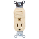 Apagador y contacto Adir vertical p/placa - La nueva eléctrica