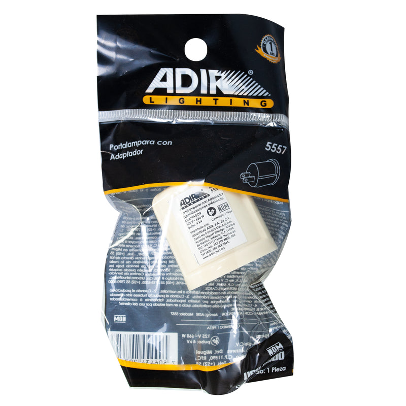 Soquet Adir con adaptador tipo clavija