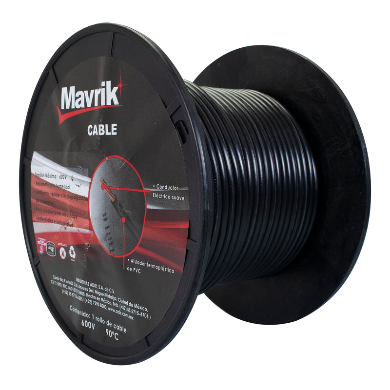 Cable mavrik cal. 12 negro 50 mts