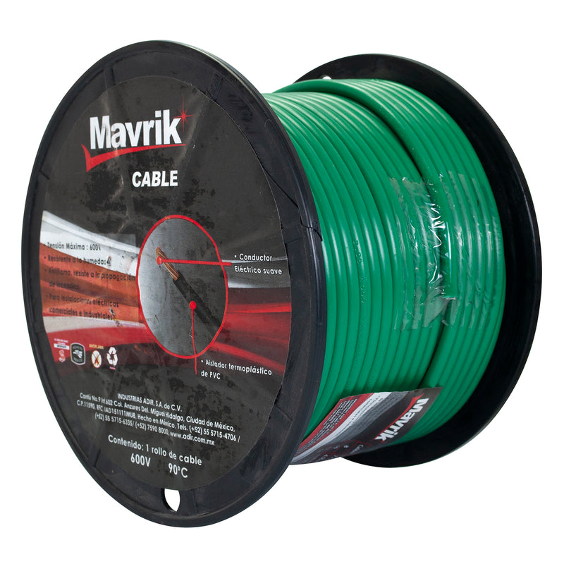 Cable mavrik cal. 10 verde 50 mts