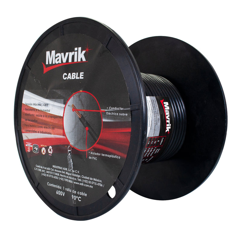 Cable mavrik cal. 10 negro 25 mts.