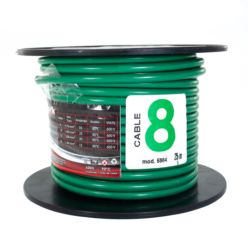 Cable mavrik cal 8 verde 25 mts