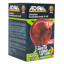Foco Adir bola 7 watts rojo incandescente - La nueva eléctrica