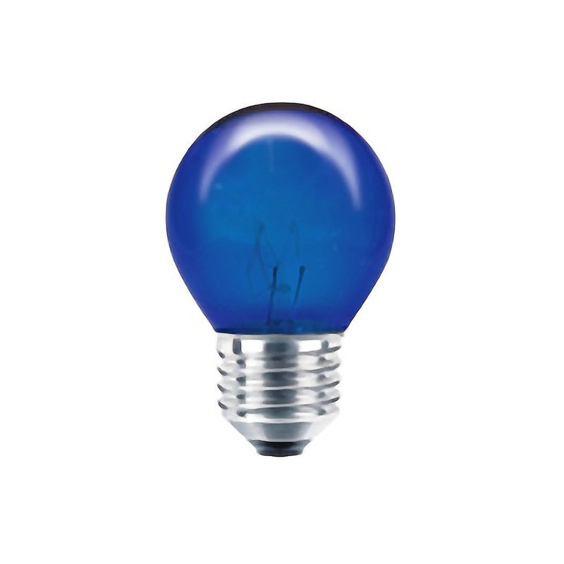 Foco Adir bola 7 watts azul incandecente