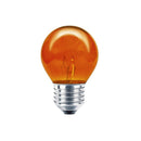 Foco Adir bola 7 watts ambar incandecente