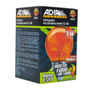 Foco Adir bola 7 watts ámbar incandescente - La nueva eléctrica