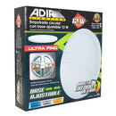 Empotrado Adir LED redondo 12w blanco cálido base ajustable - La nueva eléctrica