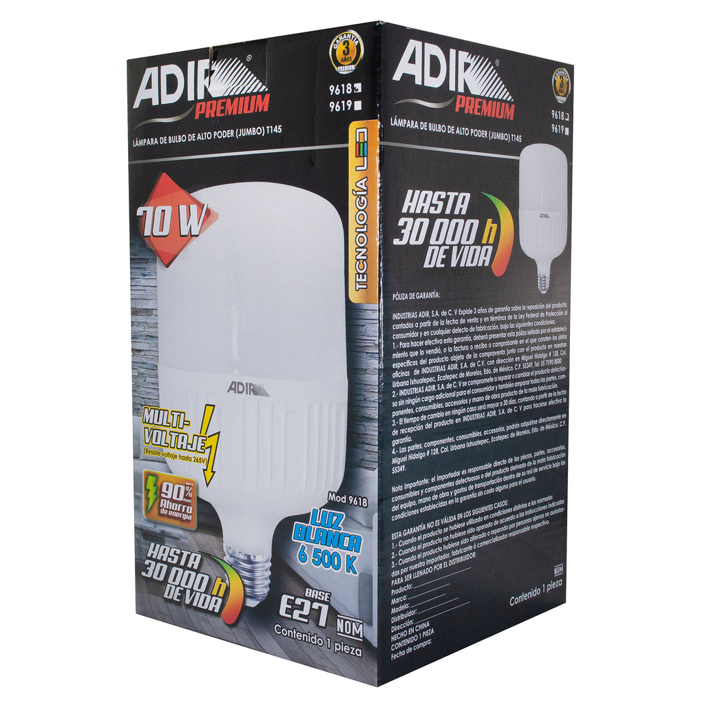 Foco adir bulbo omnidireccional led 70w - La nueva eléctrica