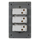 Placa HUH Oxford 3 apagadores sencillos - La nueva eléctrica