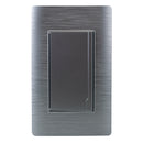 Placa HUH aluminio 1 apagador escalera - La nueva eléctrica