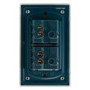 Placa HUH aluminio 2 apagadores sencillos - La nueva eléctrica