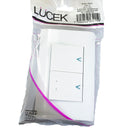 Placa Lucek con apagador sencillo y escalera blanco - La nueva eléctrica