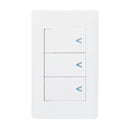 Placa Lucek con 3 apagadores sencillos blanco - La nueva eléctrica