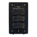 Placa Lucek con 3 apagadores sencillos blanco - La nueva eléctrica