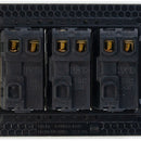 Placa Lucek con 3 apagadores sencillos blanco - La nueva eléctrica