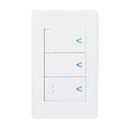 Placa Lucek con 2 apagadores sencillos y 1 escalera blanco - La nueva eléctrica