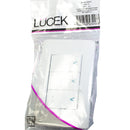 Placa Lucek con 2 apagadores sencillos y 1 escalera blanco - La nueva eléctrica