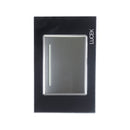 Placa Lucek 1 apagador sencillo de 3 módulos cristal espejo - La nueva eléctrica