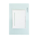 Placa Lucek crystal apagador escalera crystal/blanco - La nueva eléctrica