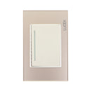 Placa Lucek crystal apagador escalera dorado/marfil - La nueva eléctrica