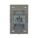 Placa Lucek crystal apagador escalera dorado/marfil - La nueva eléctrica