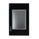 Placa Lucek crystal apagador escalera negro/negro - La nueva eléctrica