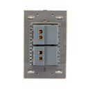 Placa Lucek colors c/2 apagadores sencillos hueso - La nueva eléctrica