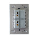 Placa Lucek colors c/2 apagadores sencillos negro - La nueva eléctrica