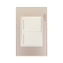 Placa Lucek crystal apagador sencillo/escalera dorado/marfil - La nueva eléctrica