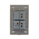 Placa Lucek crystal apagador sencillo/escalera dorado/marfil - La nueva eléctrica