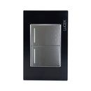 Placa Lucek colors apagador sencillo/escalera negro - La nueva eléctrica
