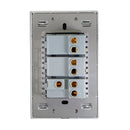 Placa Lucek metal 2 apagadores sencillo 1 apagador escalera plata - La nueva eléctrica