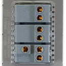 Placa Lucek metal 2 apagadores sencillo 1 apagador escalera anonizado - La nueva eléctrica