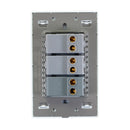 Placa Lucek crystal c/3 apagadores sencillo crystal/blanco - La nueva eléctrica