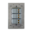 Placa Lucek colors c/3 apagadores sencillos negro - La nueva eléctrica