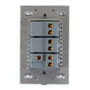 Placa Lucek crystal c/2 apagadores sencillo y escalera blanco/blanco - La nueva eléctrica