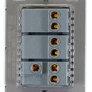 Placa Lucek crystal c/2 apagadores sencillo y escalera negro/negro - La nueva eléctrica