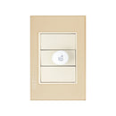 Placa Lucek crystal dimmer dorado/marfil