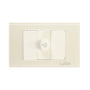 Placa Lucek colors dimmer hueso - La nueva eléctrica