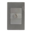 Placa Lucek metal dimmer plata - La nueva eléctrica