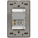 Placa Lucek metal 1 contacto 2 USB anonizado - La nueva eléctrica