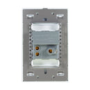 Placa Lucek crystal contacto y 2 USB crystal/blanco - La nueva eléctrica