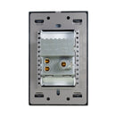 Placa Lucek colors contacto y 2 USB negro - La nueva eléctrica